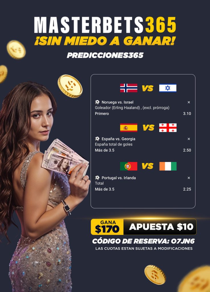 Parley eliminatorias europeas Copa del mundo 2026 MasterBets365 predicciones futbol