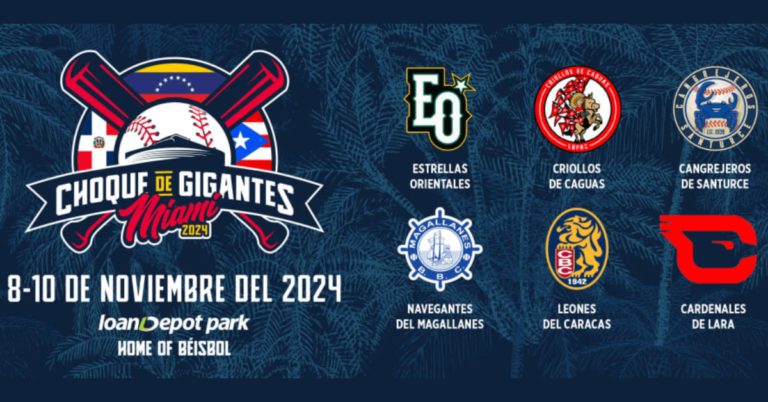 El torneo que se jugará en el LoanDepot Park, en Miami, será el Choque de Gigantes. Allí tres países demostrarán el poder del béisbol latino.