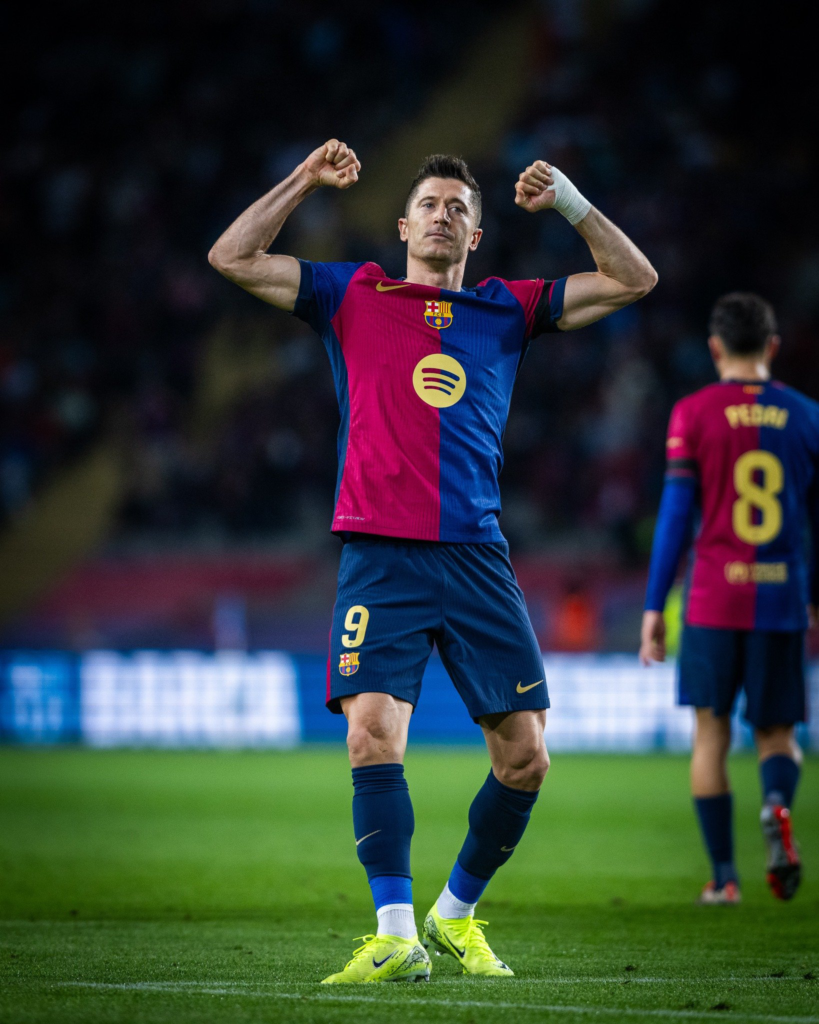 Gol de Lewandowaki Barcelona 2 Bayern 1 Champions League