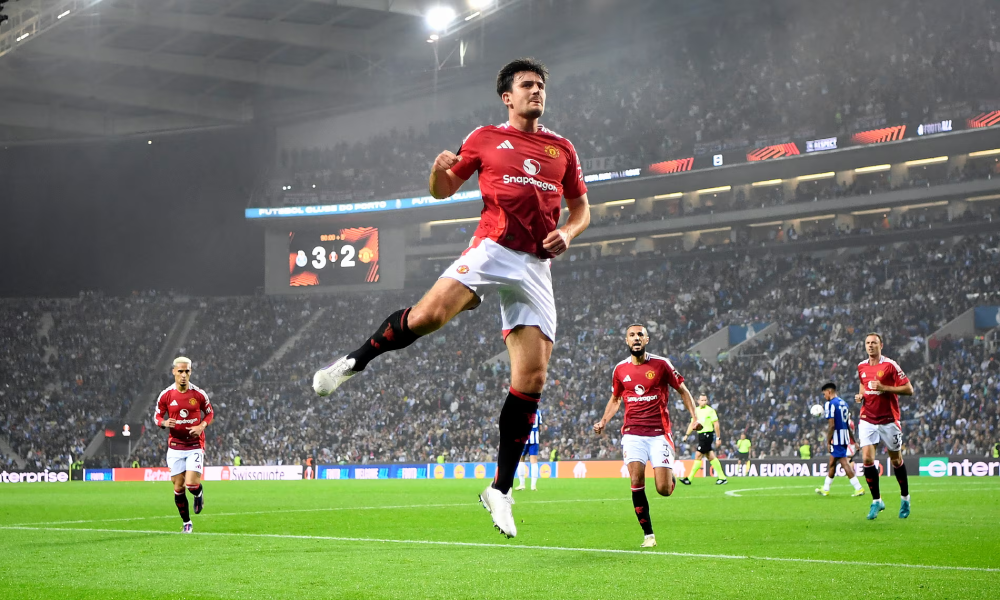 Gol de Maguire en los últimos minutos del partido - Europa League