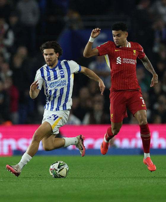 Un primer tiempo sin goles pero con muchas ocasiones de gol Brighton 0 vs 0 Liverpool