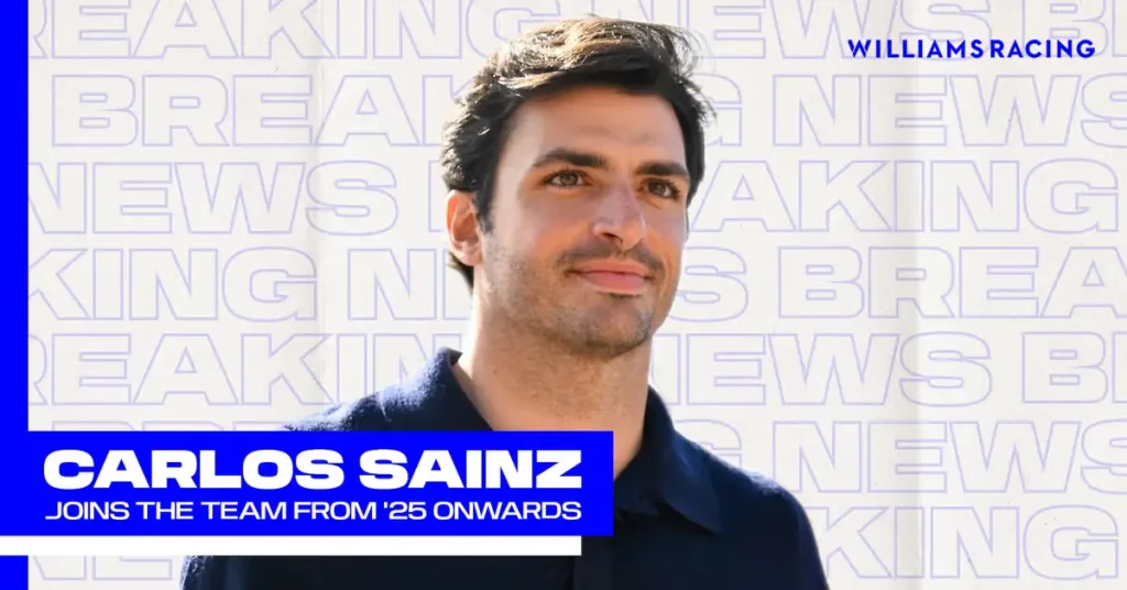 Carlos Sainz debutará con Williams en el test de Abu Dhabi MasterBets365