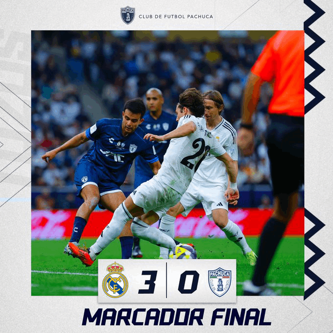Final del encuentro Real Madrid 3 - Pachuca 0 Copa Intercontinental
