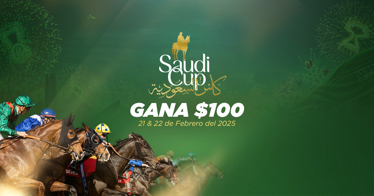 Promoción Hipismo Internacional ¡Gana $100 con la Saudi Cup 2025!
