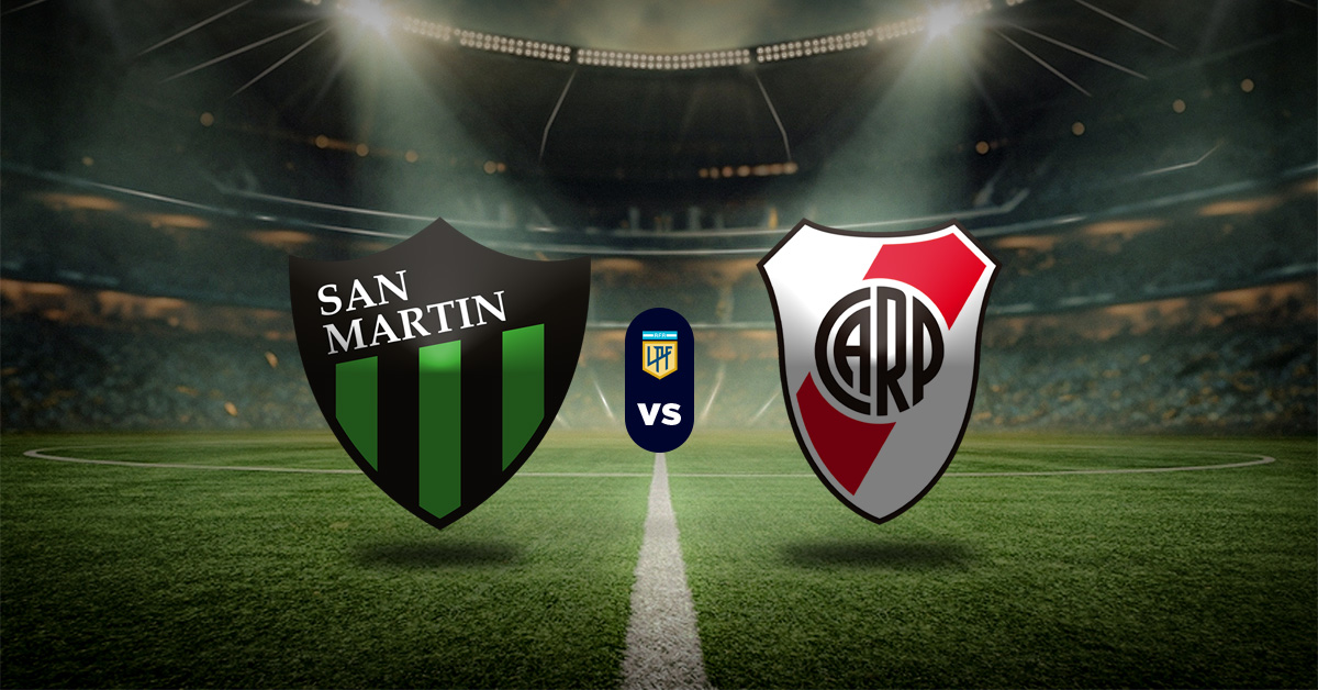 Este 22 de febrero uno de los partidos más importantes de la jornada 7 en Liga Profesional Argentina será el de San Martín vs River Plate.