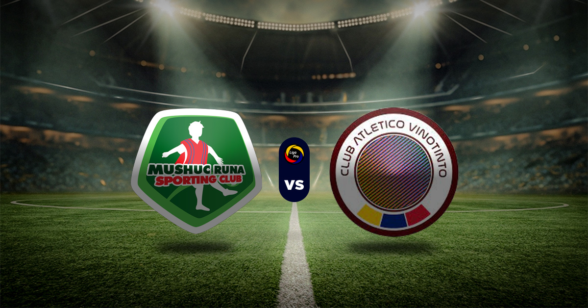 Toda la emoción en la LigaPro comienza muy fuerte, pues se miden Mushuc Runa vs Vinotinto FC, en un partido que se jugará este 14 de marzo.
