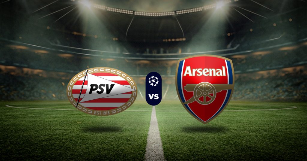 Pronósticos Champions League - PSV vs Arsenal partido de ida  MasterBets365