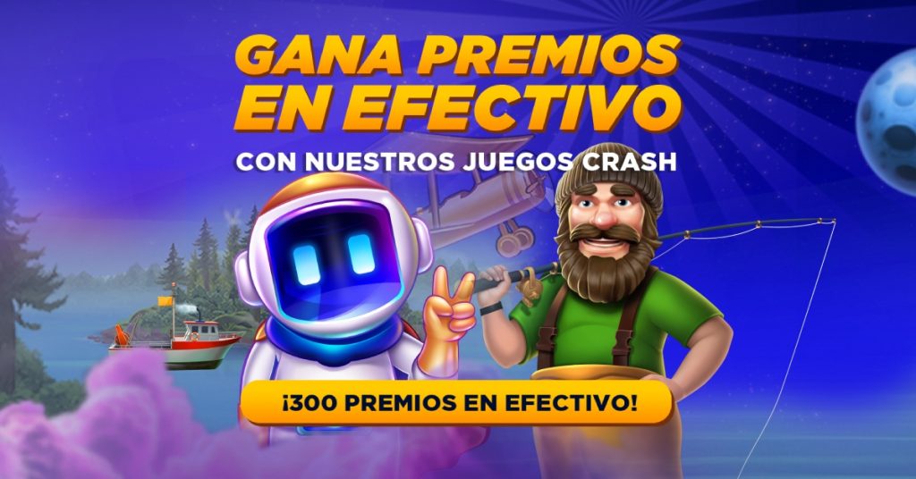 ¡GANA 300 premios en efectivo con los juegos Crash! Casino Online MasterBets365