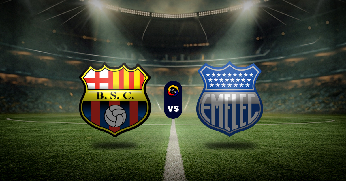 Pronóstico Barcelona vs. Emelec - LigaPro Ecuador MasterBets365.com