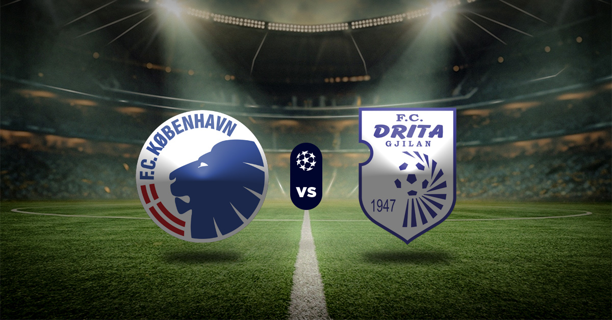 Los duelos de ida en esta segunda ronda de clasificación a la Champions League inician y uno será el Copenhague vs Drita, el 22 de julio.