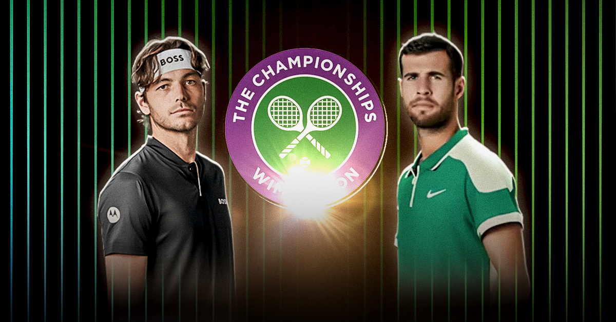 Uno de los duelos más emocionantes de estos cuartos de final de Wimbledon será el de Fritz vs Kachanov, que se jugará este 8 de julio.