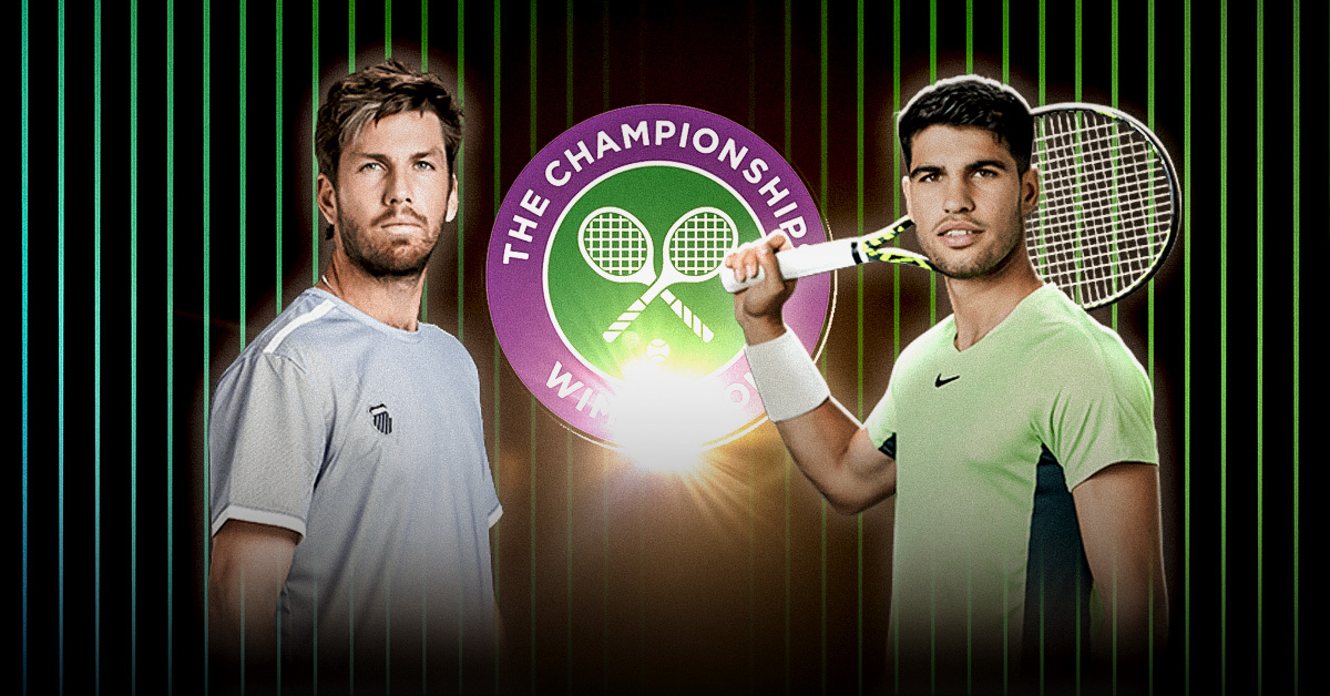 Otro de los encuentros de estos cuartos de final en Wimbledon será el de Cameron Norrie vs Carlos Alcaraz, este martes 8 de julio.