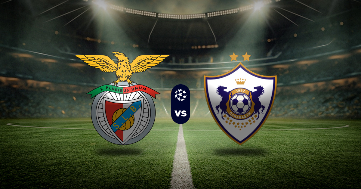 Otro de los duelos de este martes 16 de septiembre lo protagonizarán Benfica vs Qarabag, en la primera fecha de Champions League.
