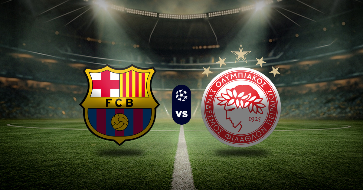 Pronóstico FC Barcelona vs Olympiacos - resultados liga campeones