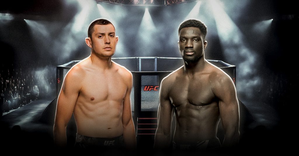 La última pelea de este UFC Fight Night, este sábado 01 de noviembre, será le de Steve Garcia vs David Onama, en el UFC Apex.