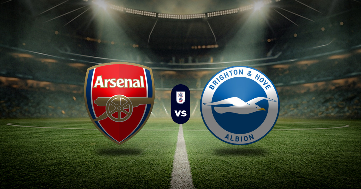 Pronóstico Arsenal vs Brighton - Resultados carabao cup