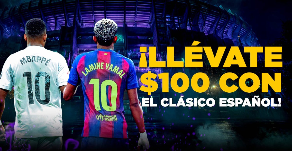 ¡El Clásico Español llega con $100! Acierta el marcador entre el Real Madrid vs Barcelona MasterBets365 apuesta futbol hoy