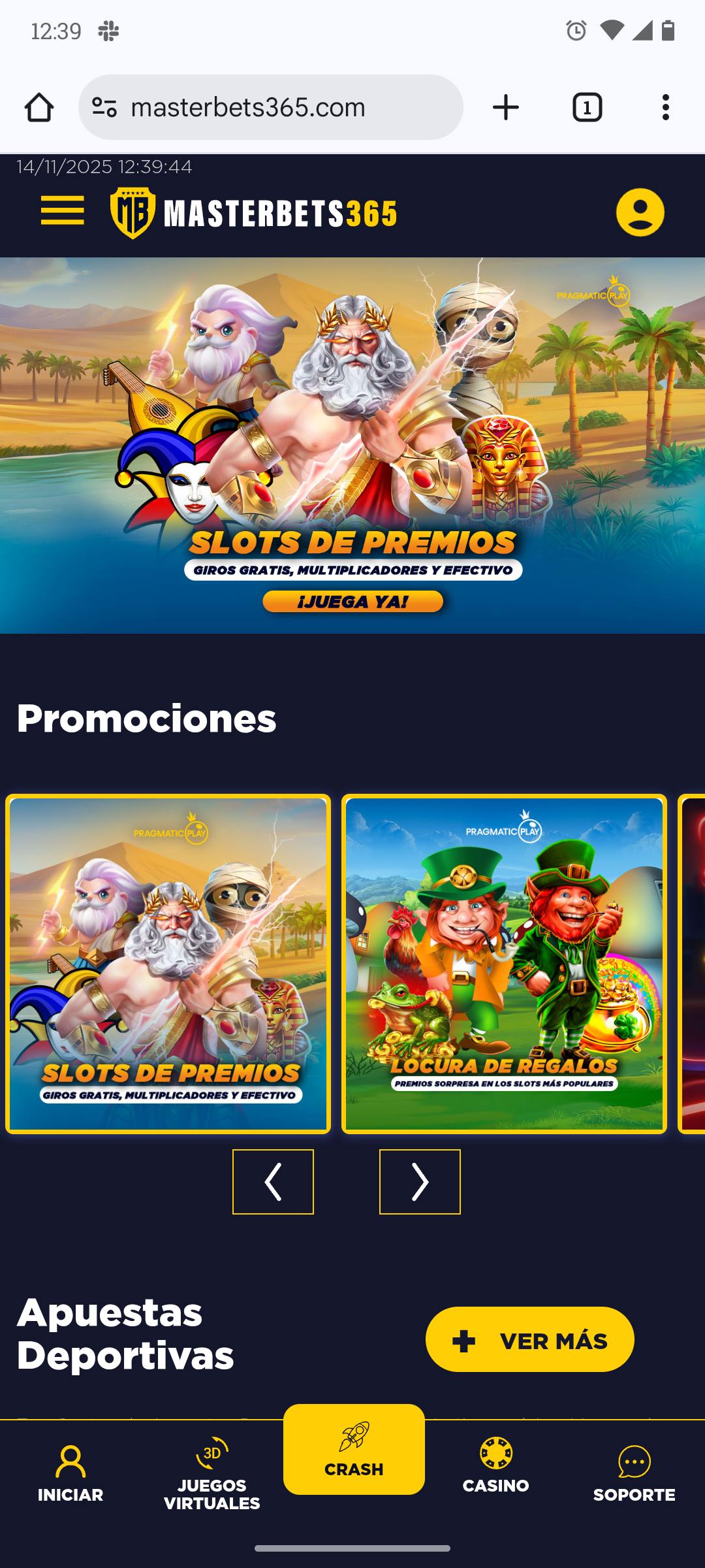 App de MasterBets365 casino online y apuestas deportivas