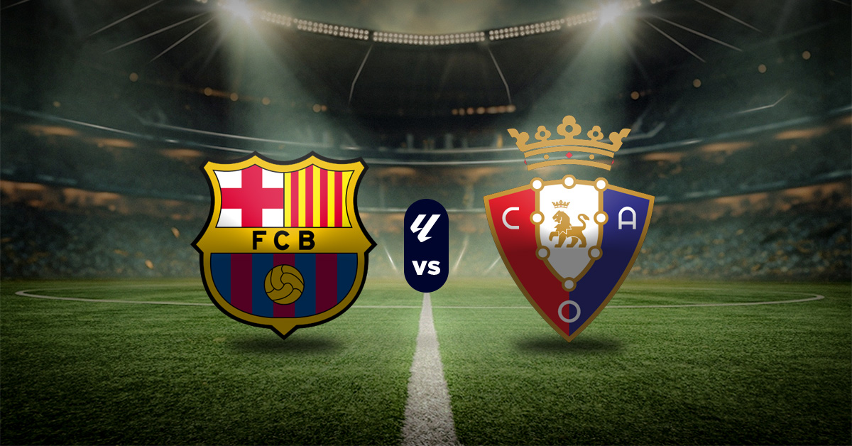 El penúltimo encuentro de este sábado 13 de diciembre, en la jornada 16 de LaLiga, será el que jugarán Barcelona vs Osasuna.