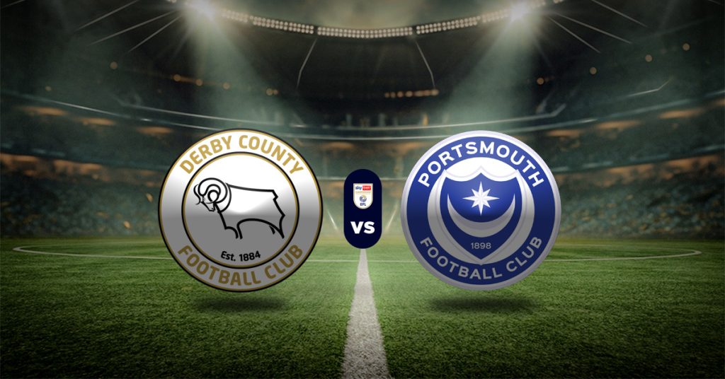 Uno de los últimos choques de esta jornada 22 de la Championship será el de Derby County vs Portsmouth, este sábado 20 de diciembre.