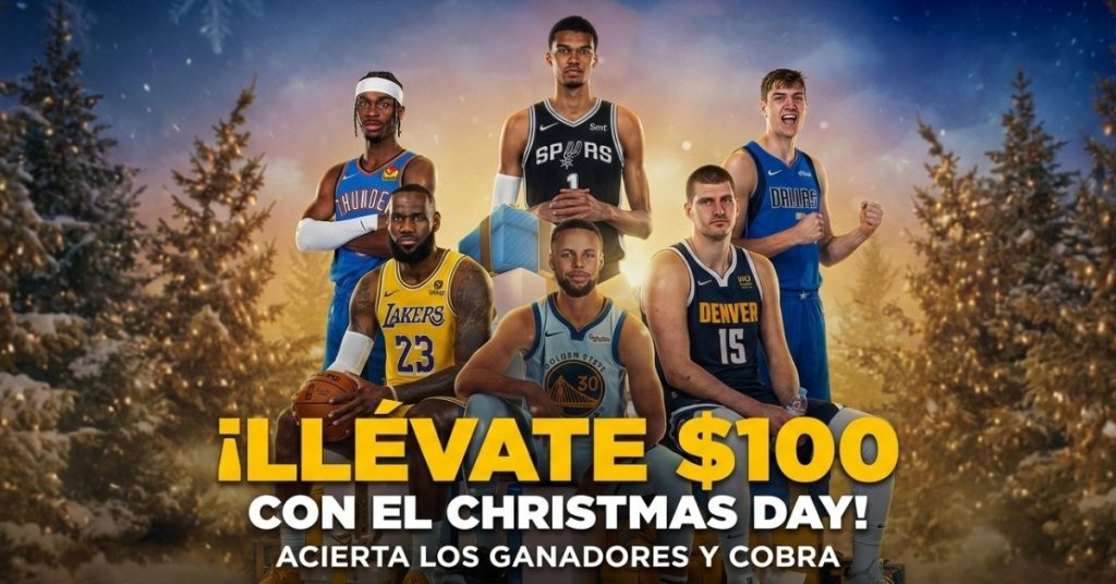 Gana 100 dolares con el Christmas Day de la NBA MasterBets365 Apuestas NBA