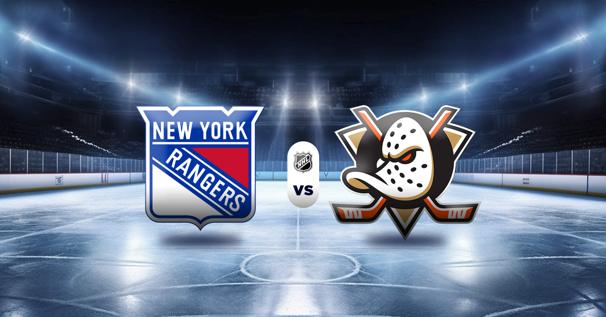 Pronóstico NHL: Rangers vs Ducks - resultados nhl de hoy