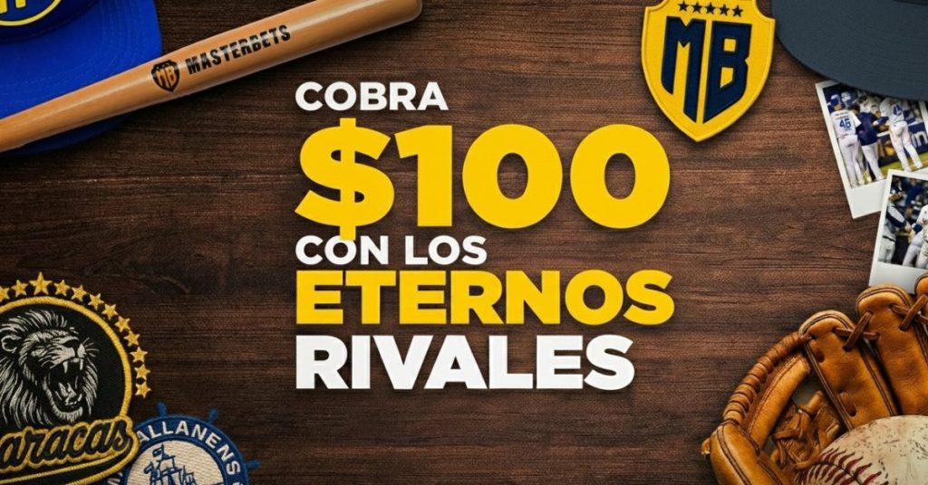 Pronostica y GANA $100 con el Caracas vs Magallanes MasterBets365 apuestas beisbol