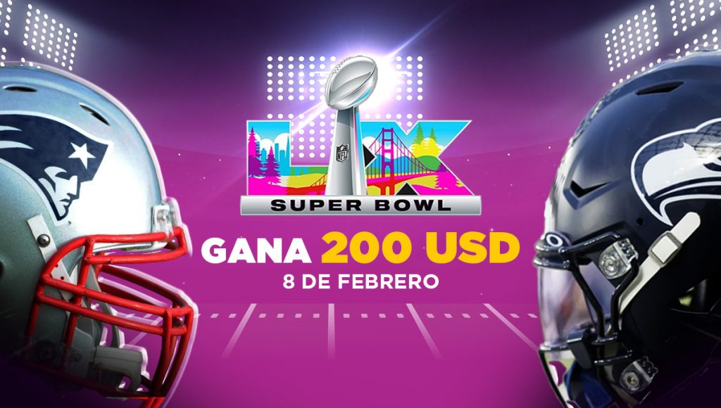 Apuesta y gana 200 dolares con la NFL Super Bowl patriots vs seahawks el 8 de febrero