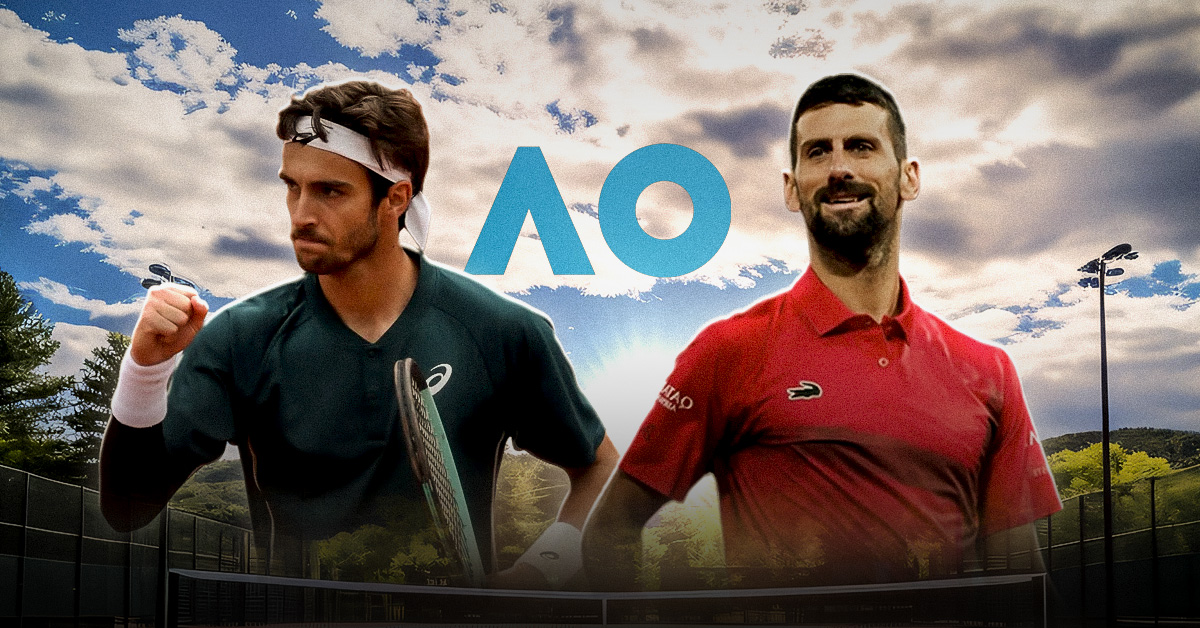 El penúltimo duelo de estos cuartos de final del Australian Open será el de Musetti vs Djokovic, este martes 27 de enero.