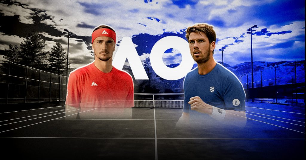 Entre los choques espectaculares de esta tercera ronda del Australian Open destaca el de Zverev vs Norrie, este jueves 22 de enero.