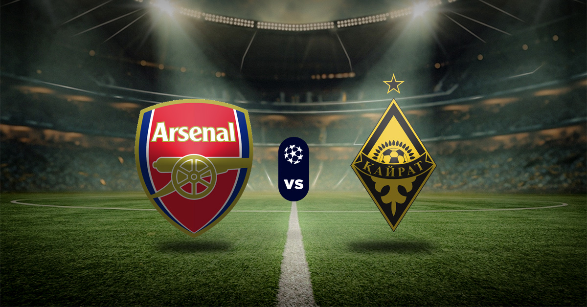 Pronóstico Champions League: Arsenal vs Kairat Almaty - partidos de champions league hoy