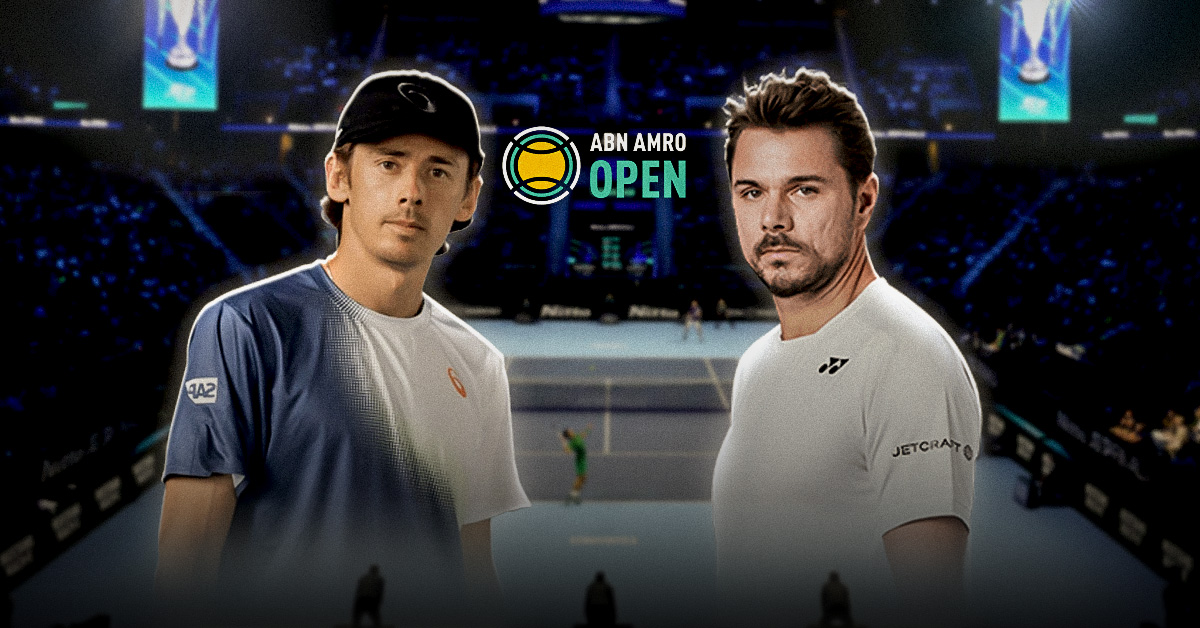 Entre los choques de octavos de final del ATP Róterdam sobresale el de De Miñaur vs Wawrinka, este jueves 12 de febrero.