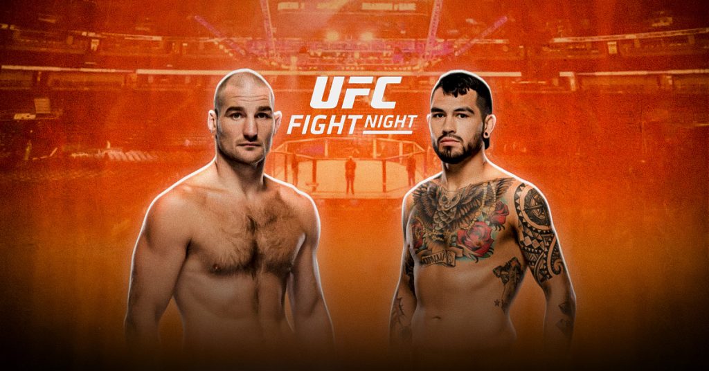 El combate estelar de este UFC Fight Night, del sábado 21 de febrero, será el de Sean Strickland vs Anthony Hernández.