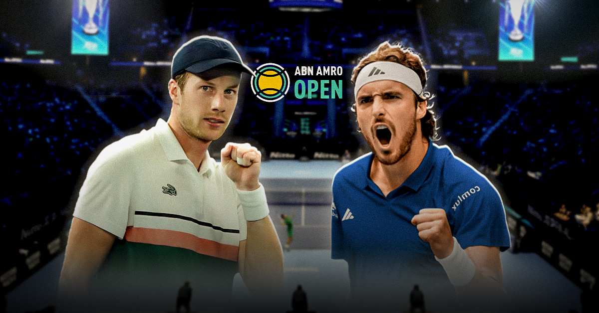 Otro de los duelos de octavos de final del ATP Róterdam lo protagonizarán Van De Zandschulp vs Tsitsipas, este jueves 12 de febrero.