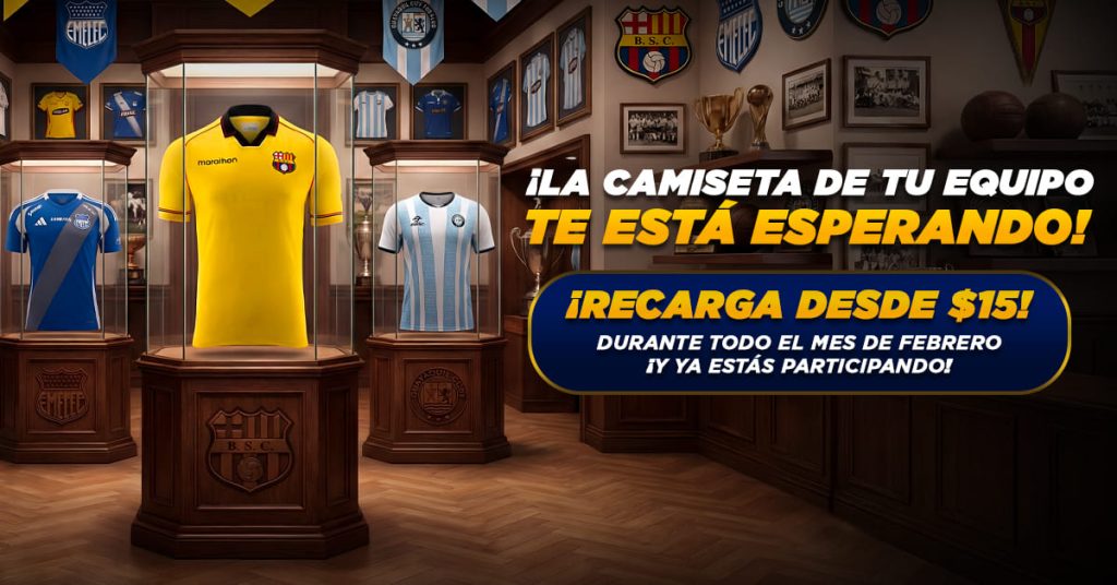 ¡Gánate la camiseta del Barcelona, Emelec o Guayaquil City! MasterBets365 Ecuador LigaPro