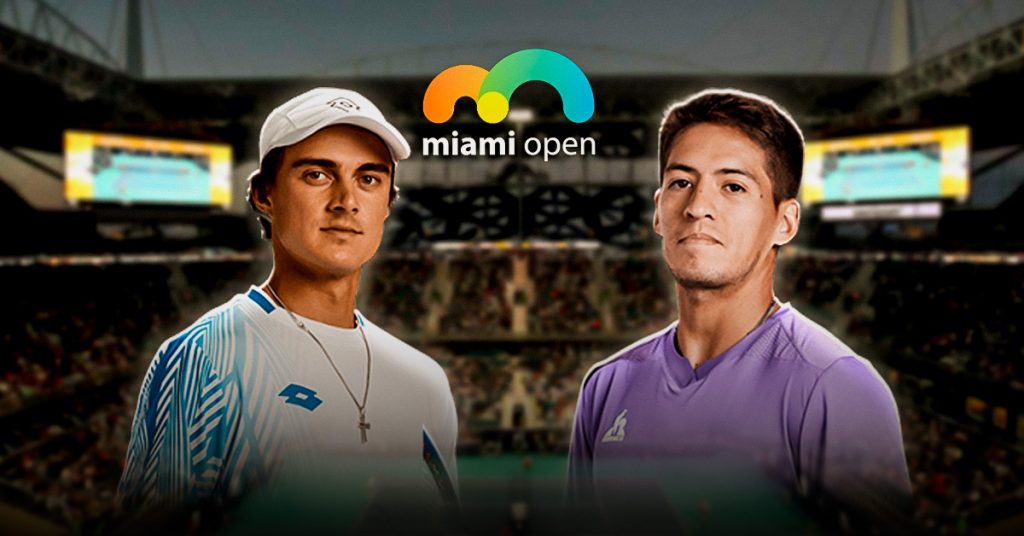 Entre los choques claves de este jueves 19 de marzo, en el Miami Open, será el que disputarán Walton vs Báez.
