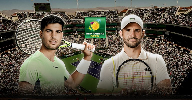Otro de los choques de este sábado 7 de marzo será el de Alcaraz vs Dimitrov, en la ronda de 64 del Indian Wells.