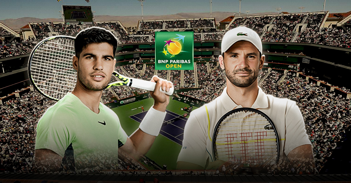 Otro de los choques de este sábado 7 de marzo será el de Alcaraz vs Dimitrov, en la ronda de 64 del Indian Wells.