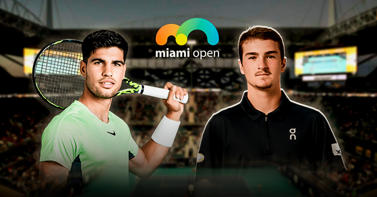 Uno de los choques más importantes de este viernes 20 marzo será el de Alcaraz vs Fonseca, en la ronda de 64 del Master 1000 de Miami.