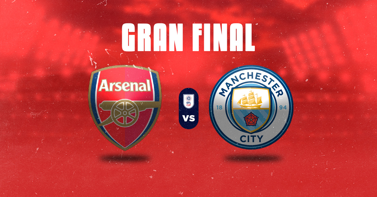 La gran final de la EFL Cup se jugará este domingo 22 de marzo y el duelo será el del Arsenal vs Manchester City.