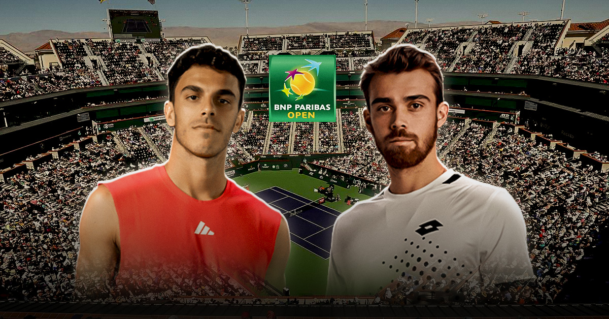 Otro de los choques de esta ronda de 64 del Indian Wells lo protagonizarán Cerúndolo vs Bonzi, este sábado 7 de marzo.