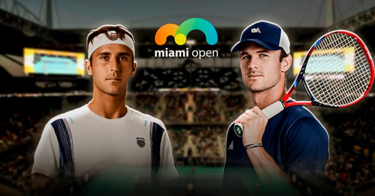 Otro de los choques de estos octavos de final del Miami Open será el de Etcheverry vs Paul, este martes 24 de marzo.