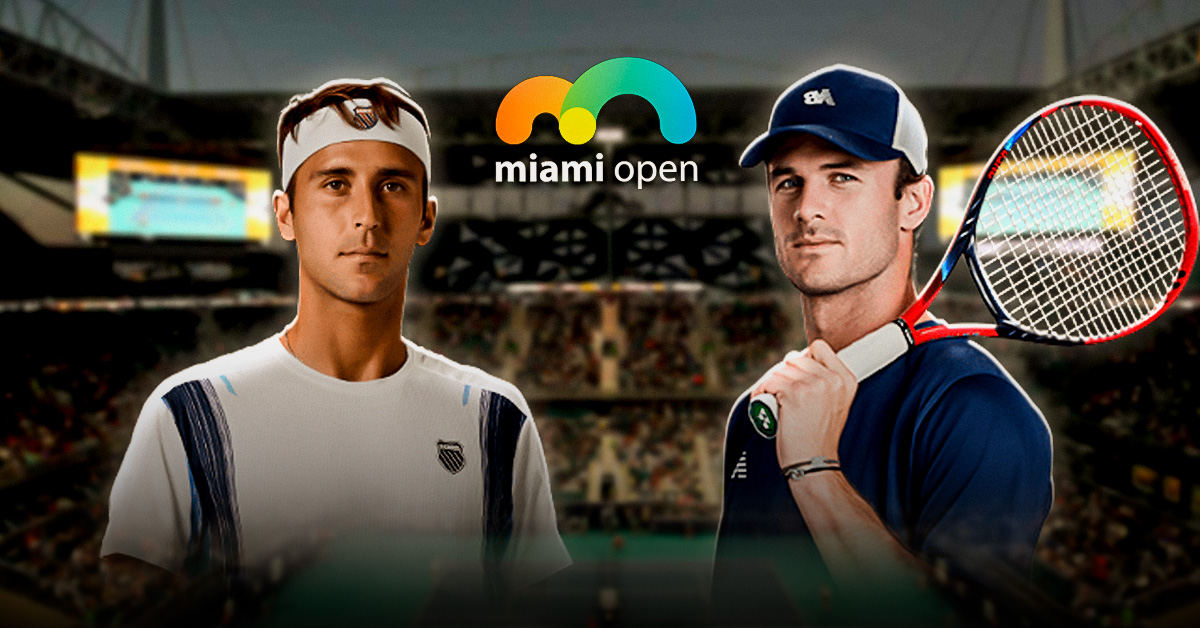 Otro de los choques de estos octavos de final del Miami Open será el de Etcheverry vs Paul, este martes 24 de marzo.