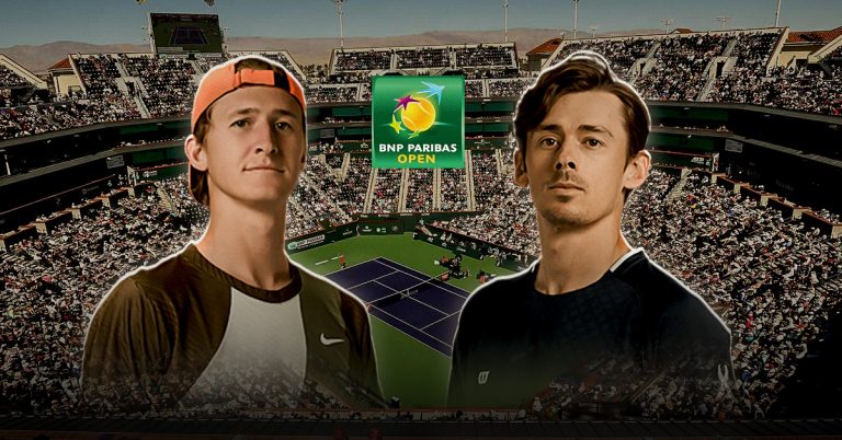 Otro de los choques de esta ronda de 64 del Indian Wells será el de Korda vs De Miñaur, este sábado 7 de marzo.