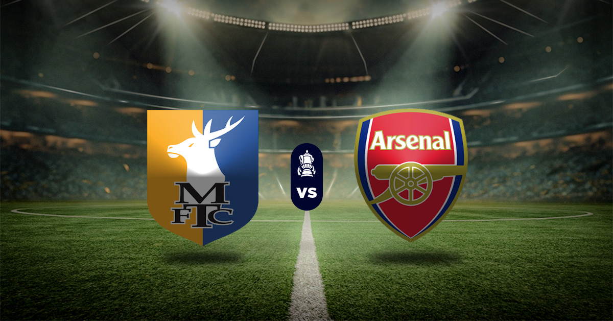 El sábado 7 de marzo todo iniciará con el duelo de Mansfield vs Arsenal, en lo que será la quinta ronda de la FA Cup.