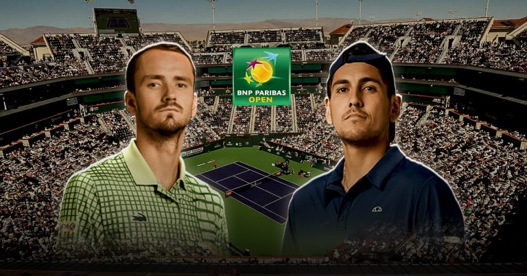Entre los juegos de este sábado 7 de marzo destaca el de Medvedev vs Tabilo, en lo que será la ronda de 64 de Indian Wells.