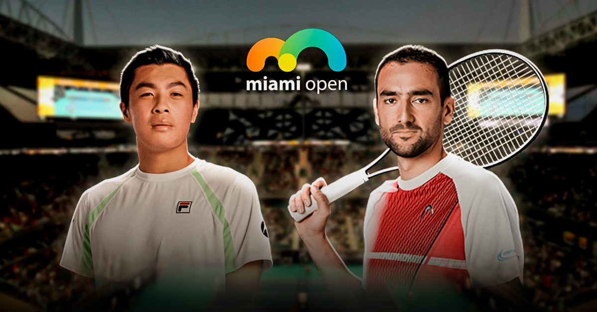 Otro de los duelos de esta ronda de 64 del Miami Open 2026 será el de Nakashima vs Cilic, este sábado 21 de marzo.