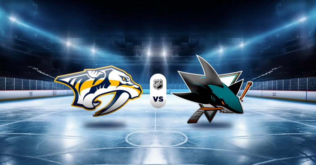 Otro de los duelos de esta nueva jornada de NHL lo protagonizarán Predators vs Sharks, este martes 24 de marzo.