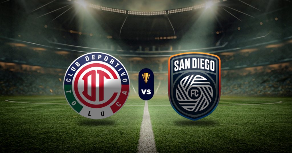 El último duelo de vuelta del miércoles 18 de marzo, de octavos de final en la Concacaf Champions Cup, será Toluca vs San Diego FC.