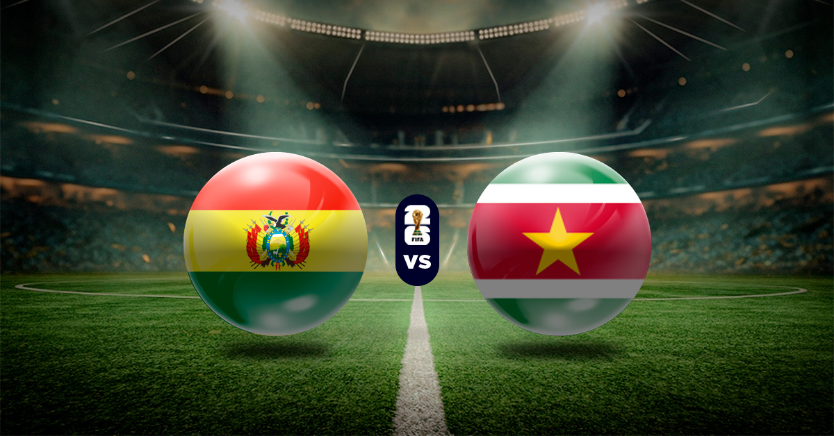 Pronóstico Bolivia vs Surinam - Apuestas repechaje sudamérica mundial 2026
